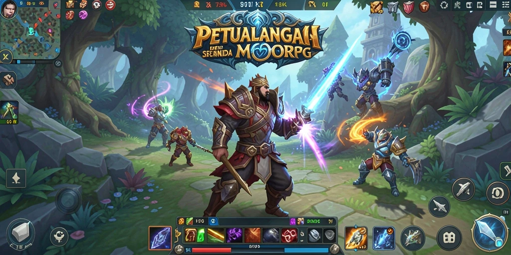 Tampilan gameplay seru di dunia MMORPG 73K.