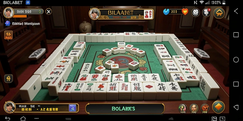 Screenshot BIOLABET menampilkan gameplay Mahjong yang seru dan menarik.