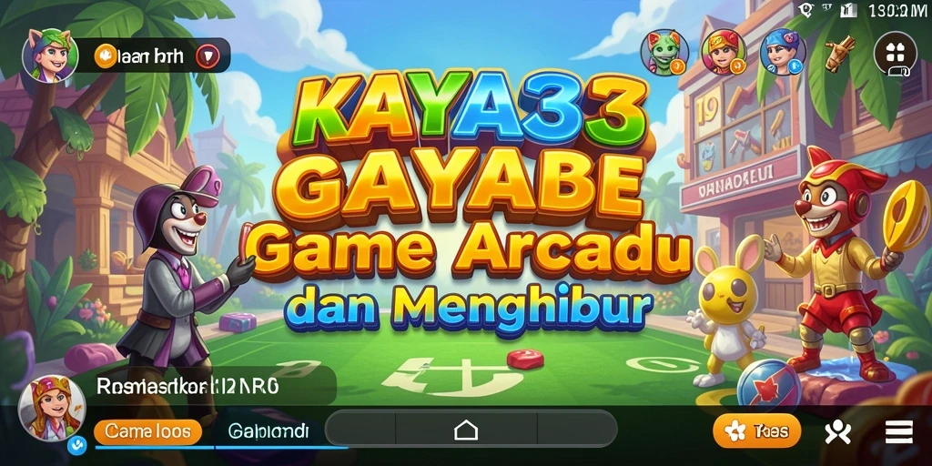 Tampilan gameplay KAYA33 yang penuh warna dan seru.