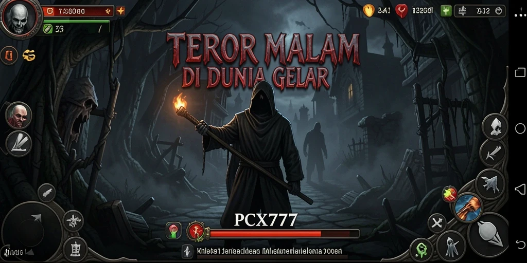 Tampilan gameplay mencekam di dalam PCX777 yang penuh ketegangan dan kengerian.