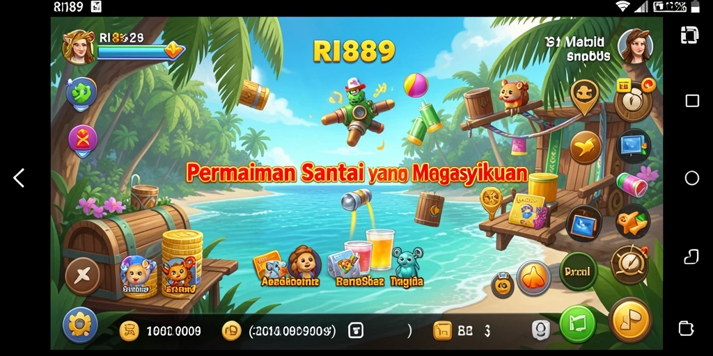 Screenshot gameplay RI889 menunjukkan interaksi pengguna yang dinamis dan menyenangkan.