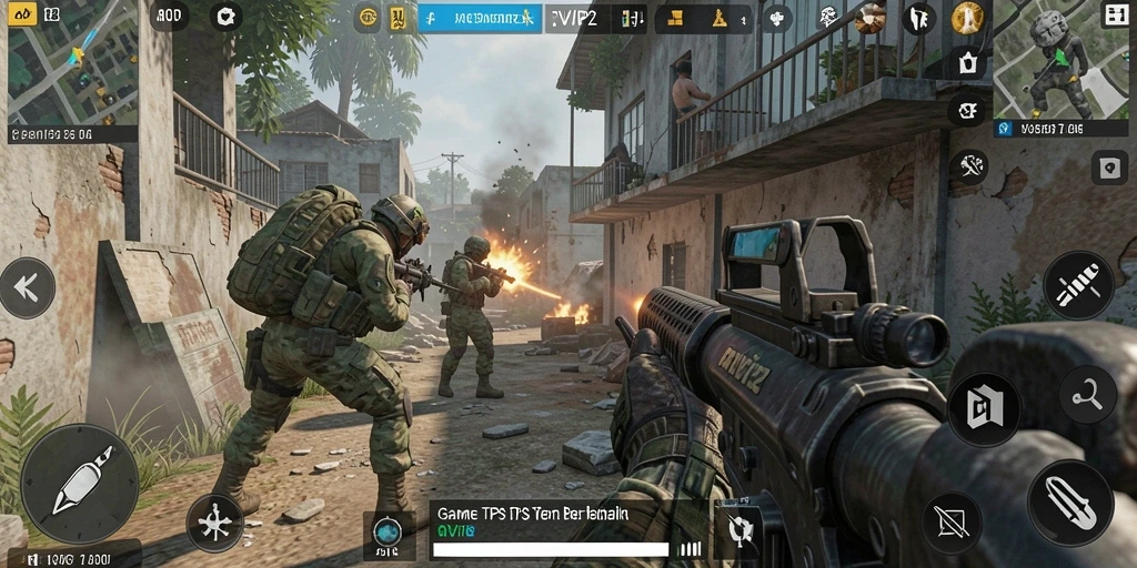 Pengalaman gameplay seru di RVIP2 dengan aksi tembak-menembak yang mendebarkan.