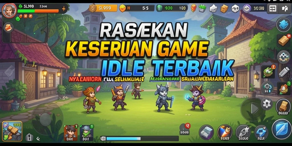 Tampilan gameplay SL999 yang menarik dengan elemen Idle yang menyenangkan.